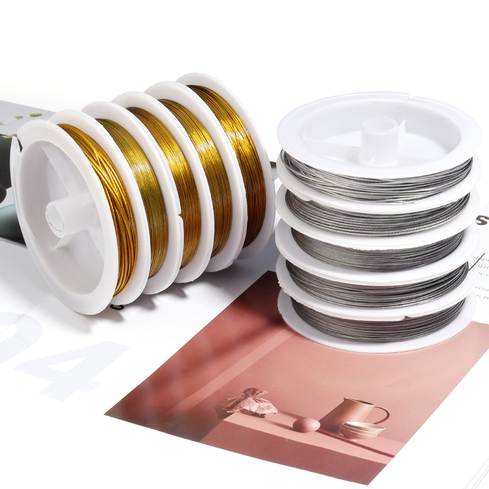 Jewelry Making Thread - 1 Rol 0.3/0.45/0.5/0.6/0.7/0.8/1.0mm Stevige RVS Draad