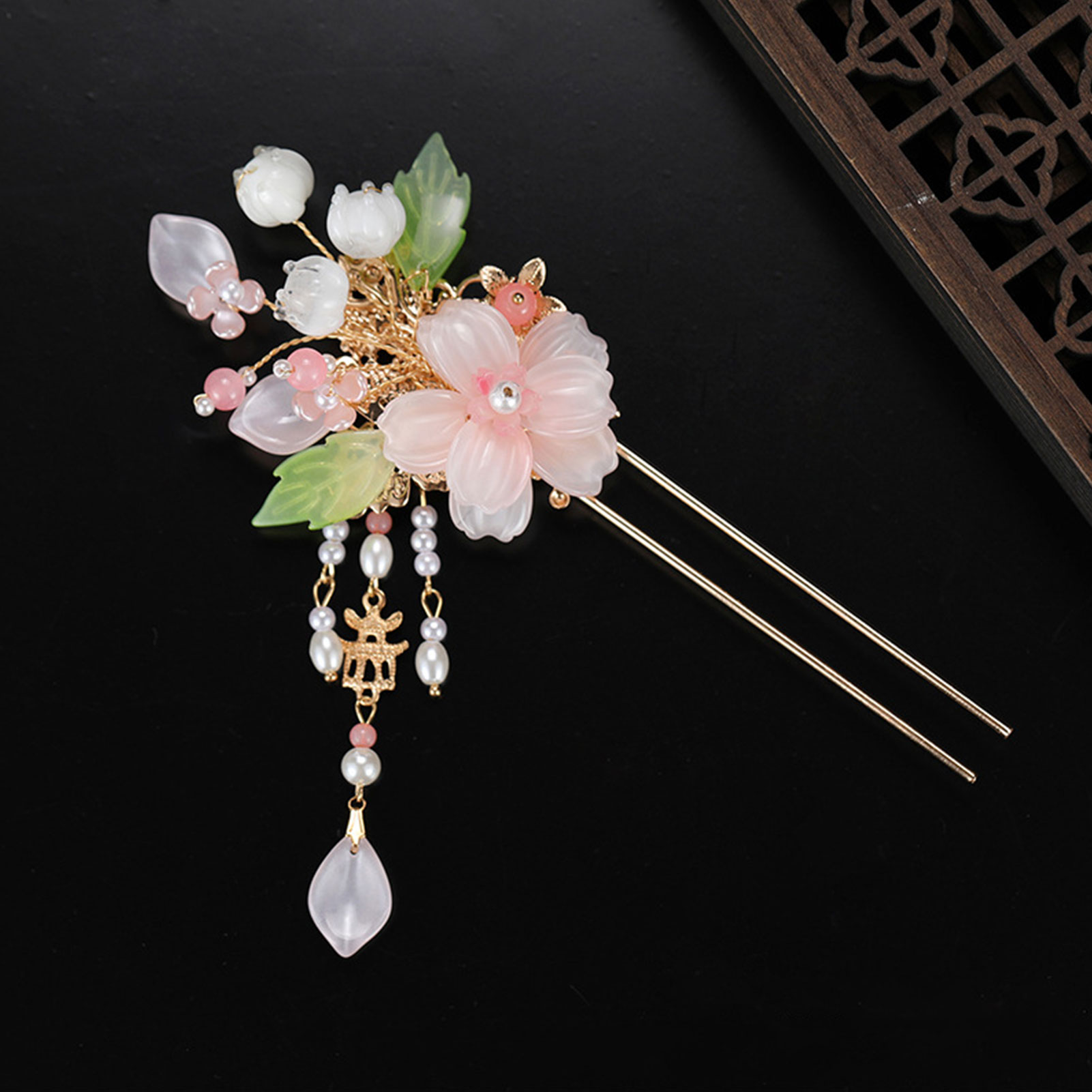 Jewelry Making Adults - Elegante Roze Bloem Haarspelden Retro Chinese