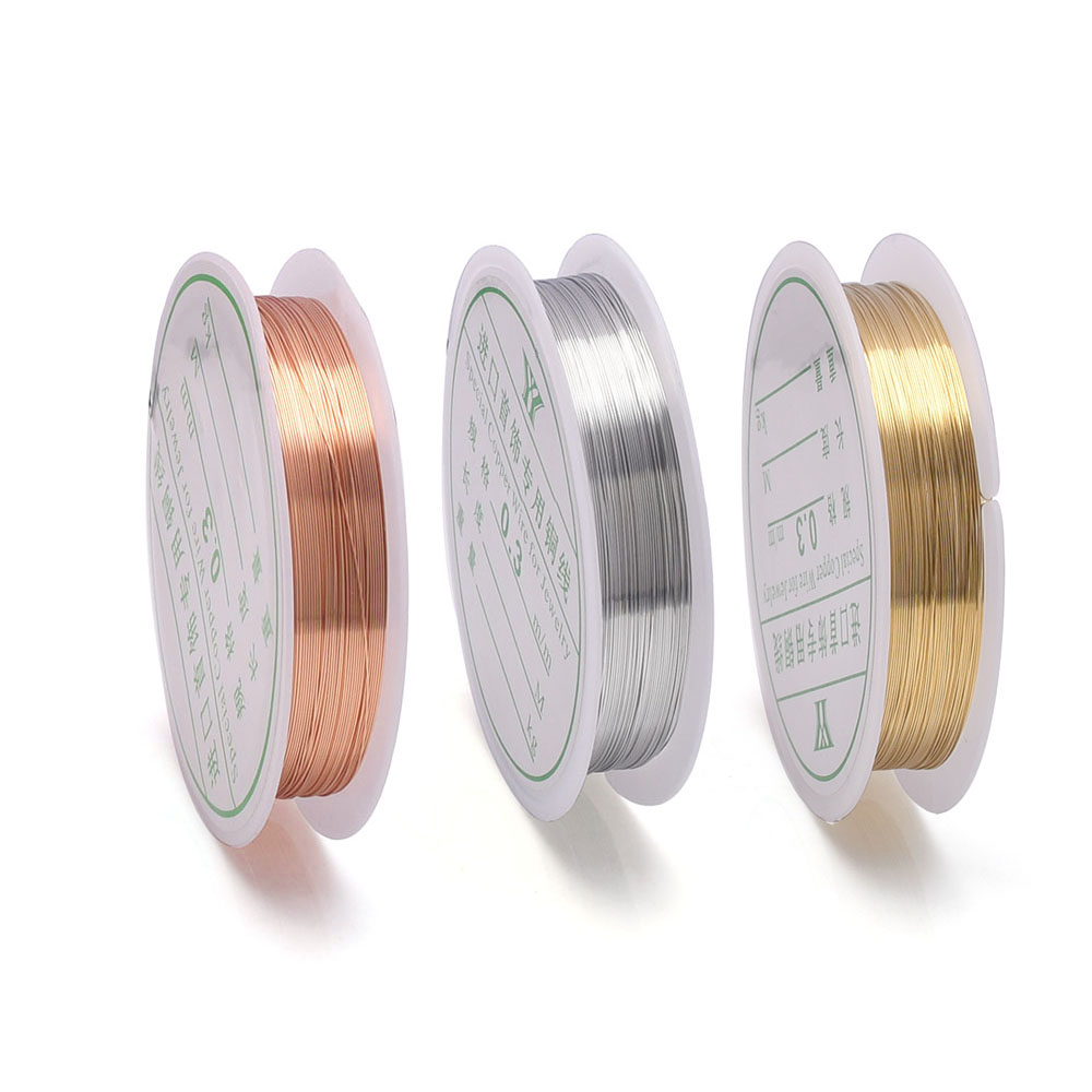 Jewelry Making Thread - 0,2-1 mm sieradendraad, knutseldraad, aanslagbestendige koperen