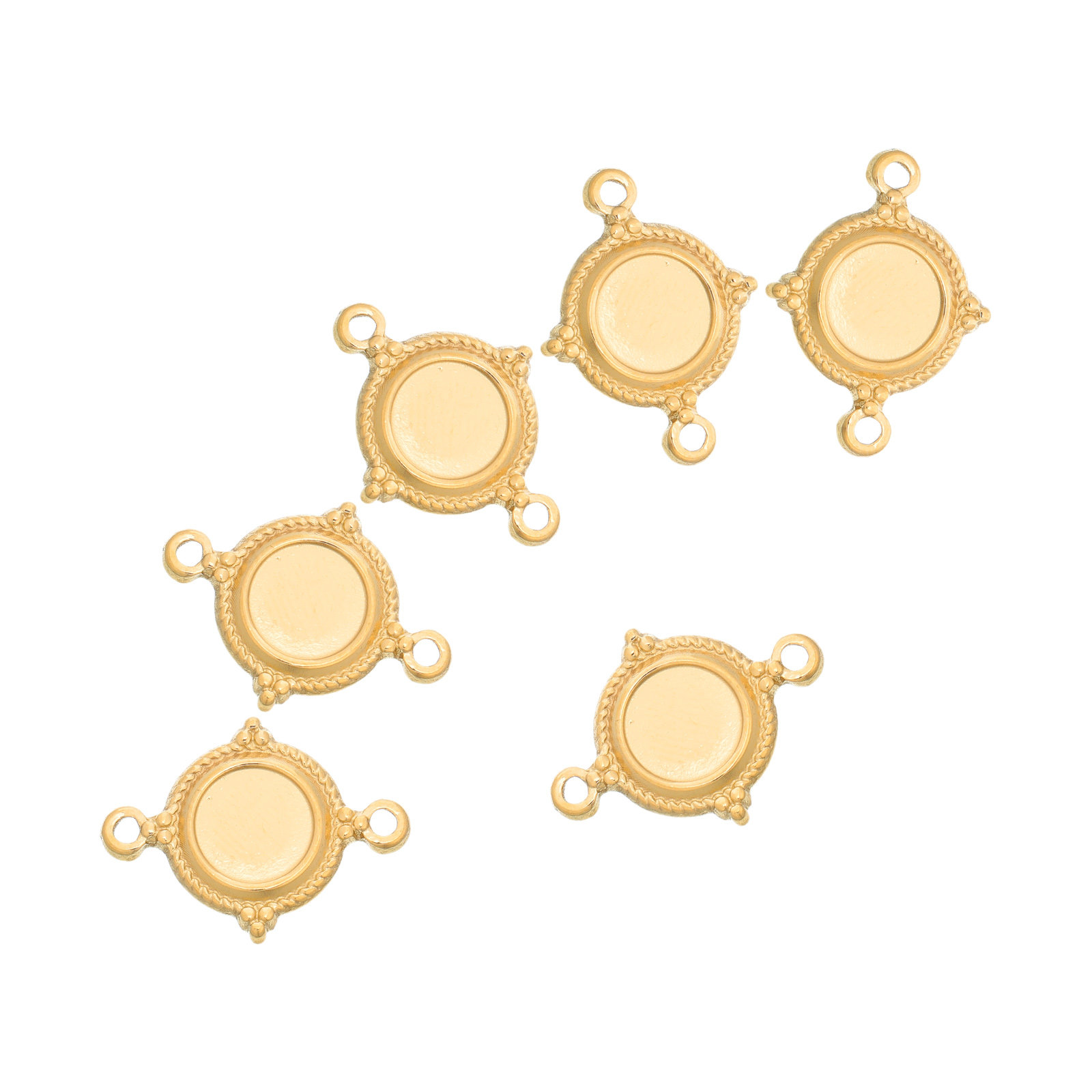 Jewelry Making With Resin - 6 stuks blanco hangers van roestvrij
