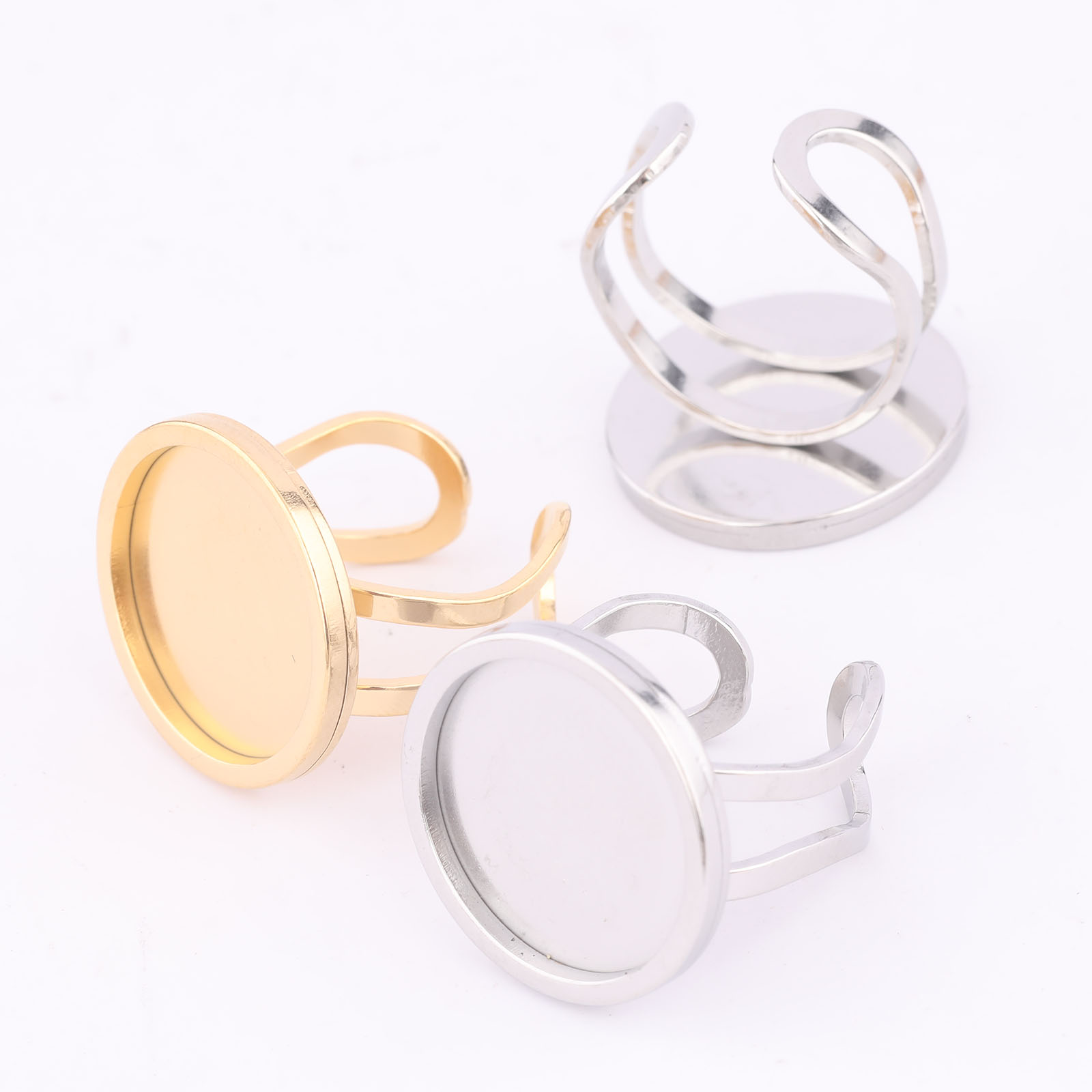 Jewelry Making Ring Tool - 5 stks 18mm Ronde Cabochon Ring