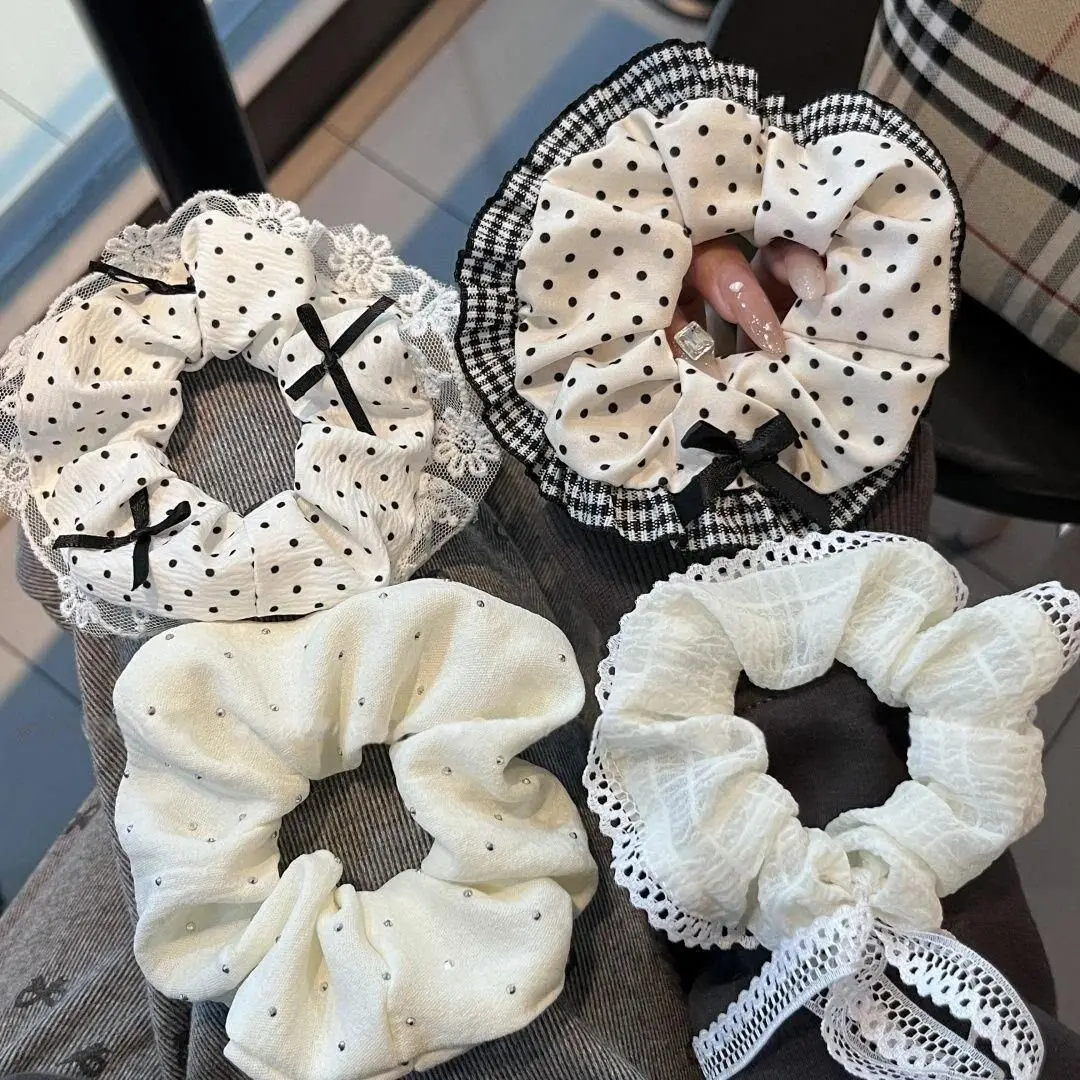 Jewelry Making For Adults - Zachte strik-kant scrunchie, nieuwe stijl, perfect