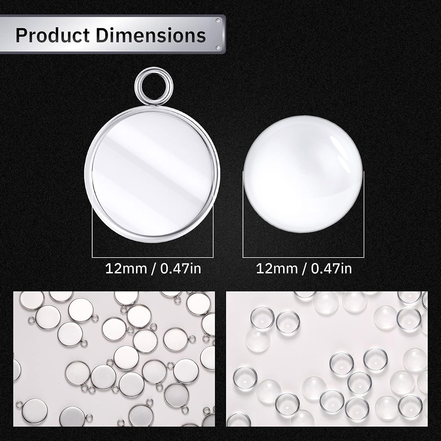 20-delige roestvrijstalen rond - Jewelry Making With Resin recensie en prijs