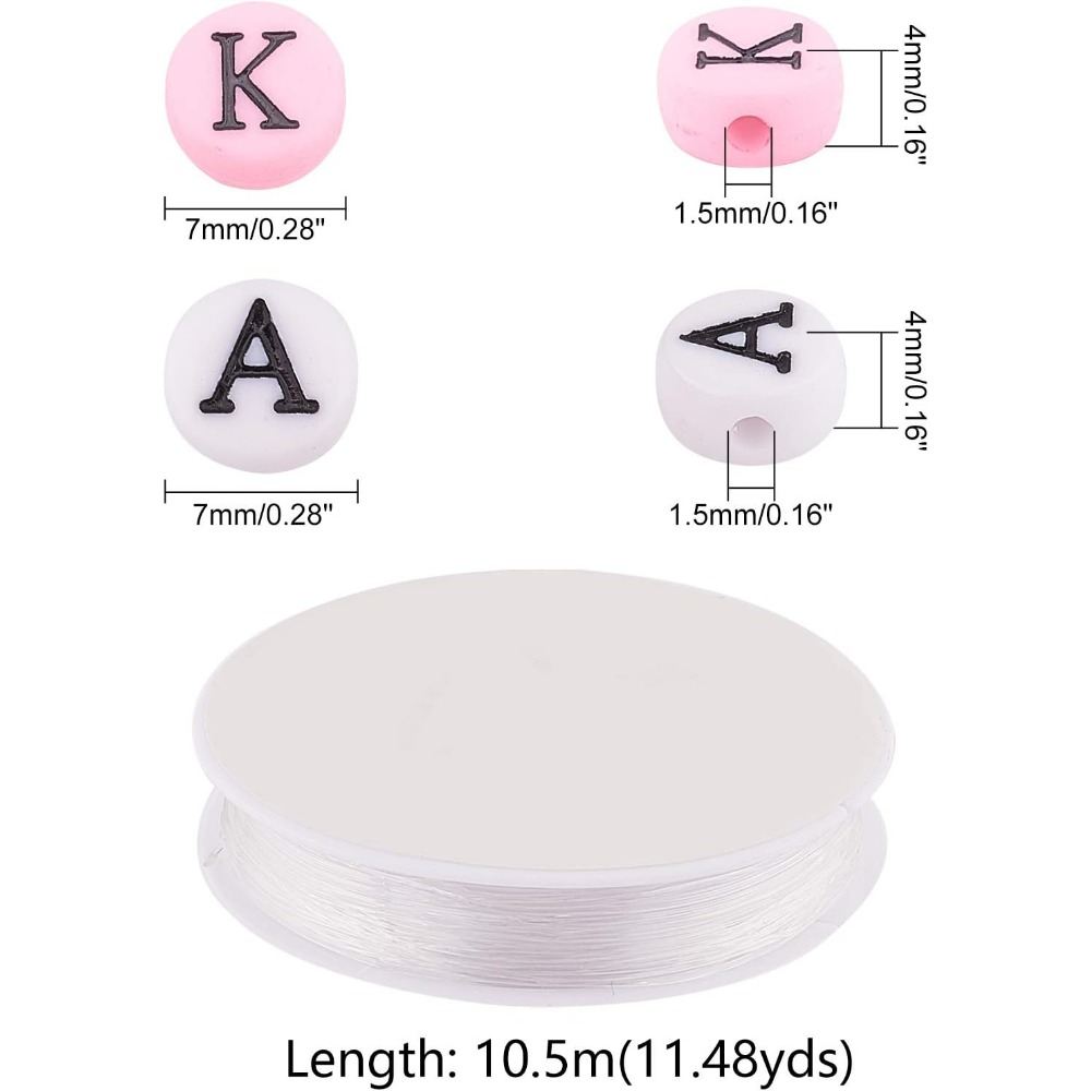 Griekse alfabet kraal stretch  - Jewelry Making Thread recensie en prijs