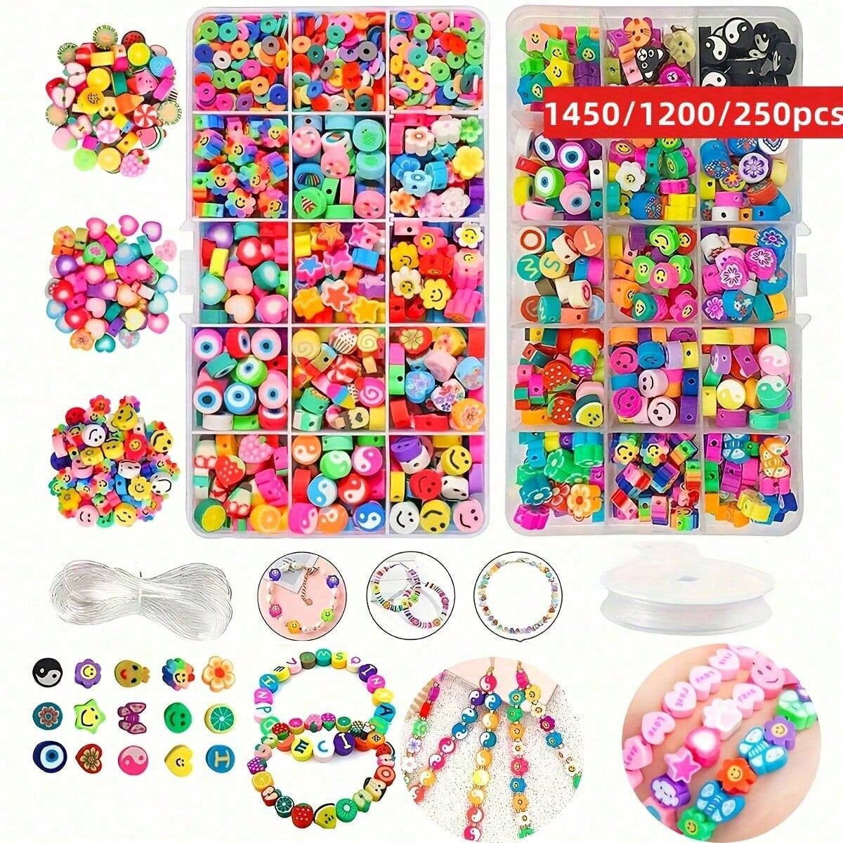 1450/1200/250 stuks polymeerkl - Jewelry Making Thread recensie en prijs