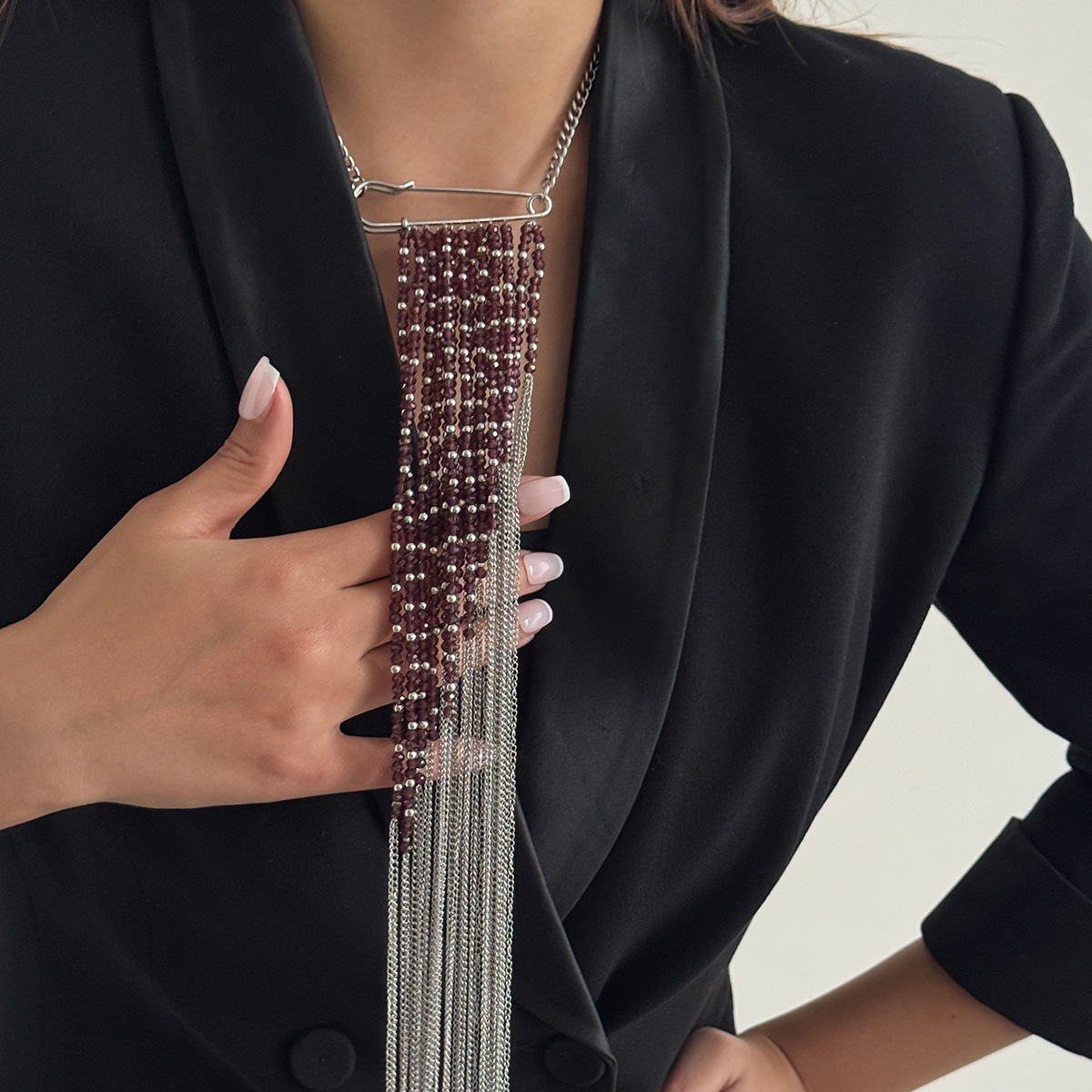 Zilverkleurige kwastjesketting - Jewelry Making Adults recensie en prijs