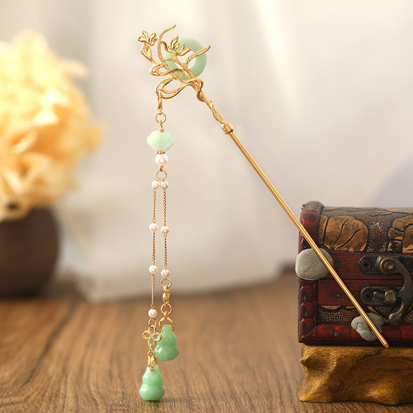 Chinese Stijl Glazen Haarspeld - Jewelry Making Adults recensie en prijs