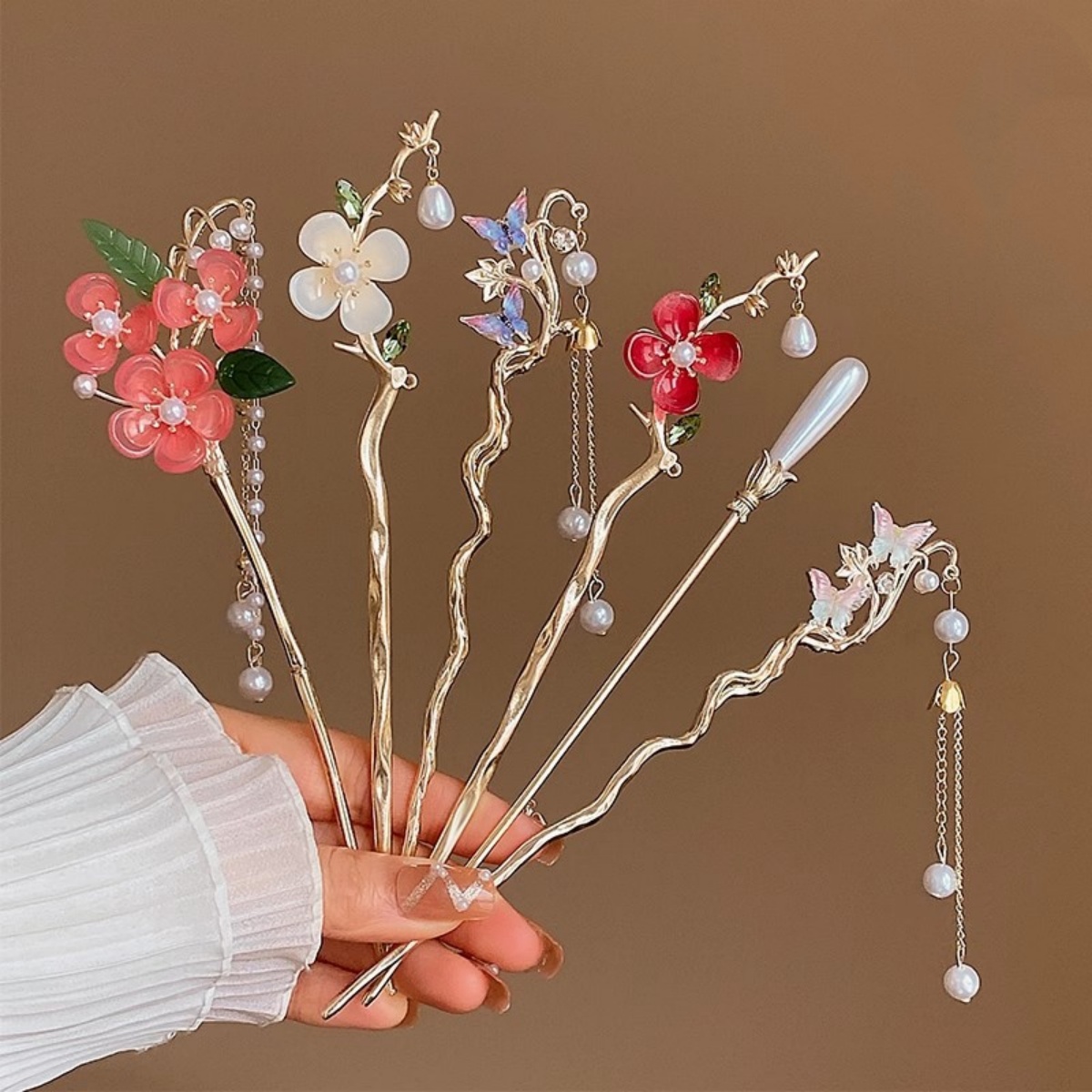 2025 Nieuwe Bloem Haarspeld Vo - Jewelry Making Adults recensie en prijs