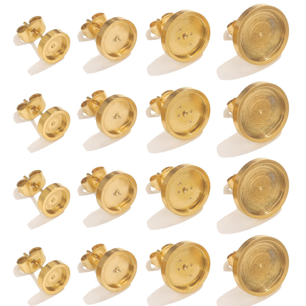10st roestvrij staal gouden oo - Jewelry Making With Resin recensie en prijs